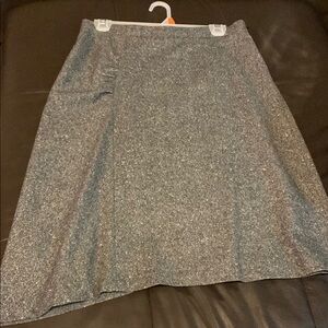 Banana Republic Asymmetric Elegant Black and White Speck Women's Skirt